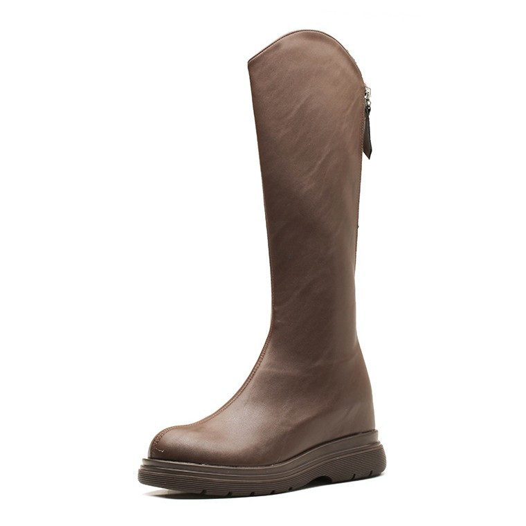 厚底ロングブーツレディースロング丈...