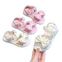 キッズサンダル 女の子 春夏 子供靴 おしゃれ 軽量 ドレスシューズ キラキラ 通気 歩きやすい プリンセス風 ガールズシューズ マジックテープ付き 屈曲性 子...