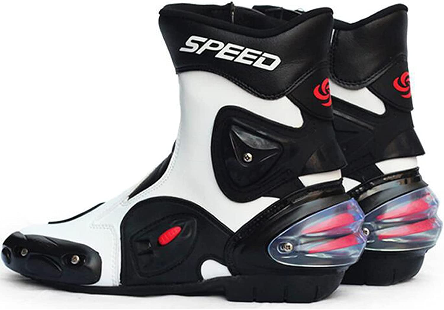 バイクシューズ ライディングシューズ バイク レディース メンズ バイクブーツバイク用ブーツ レーシングブーツ プロテクショロードブーツ 防水 耐摩擦 通気 バイク用品 四季 ホワイト レッド ブラック