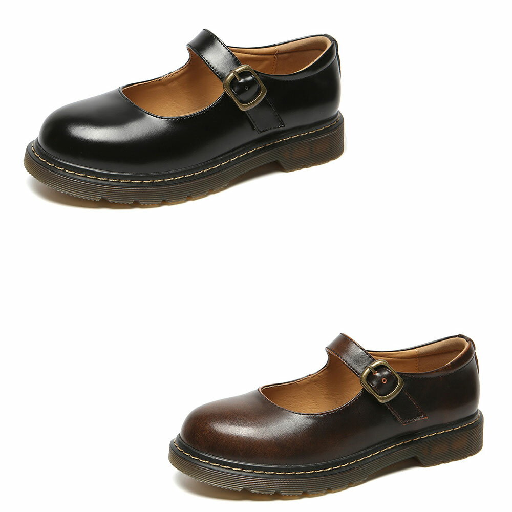 ローファー レディース メアリーシューズ ロリータ 可愛い 袴用 歩きやすい 厚底 撥水 吸水速乾 2color 22.0cm-25.5cm