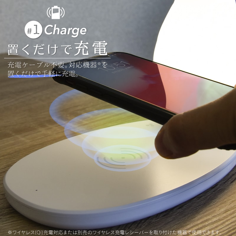 【10%OFFクーポン発行中】インテリアライト LED ワイヤレス充電 デスクライト 小鳥 調光 RGM機能 癒し 目に優しい 寝室 ベッドサイト オフィス wasser おしゃれ Qi充電 USB 卓上ライト LEDライト スタンドライト デスクスタンド テーブルスタンド [3]
