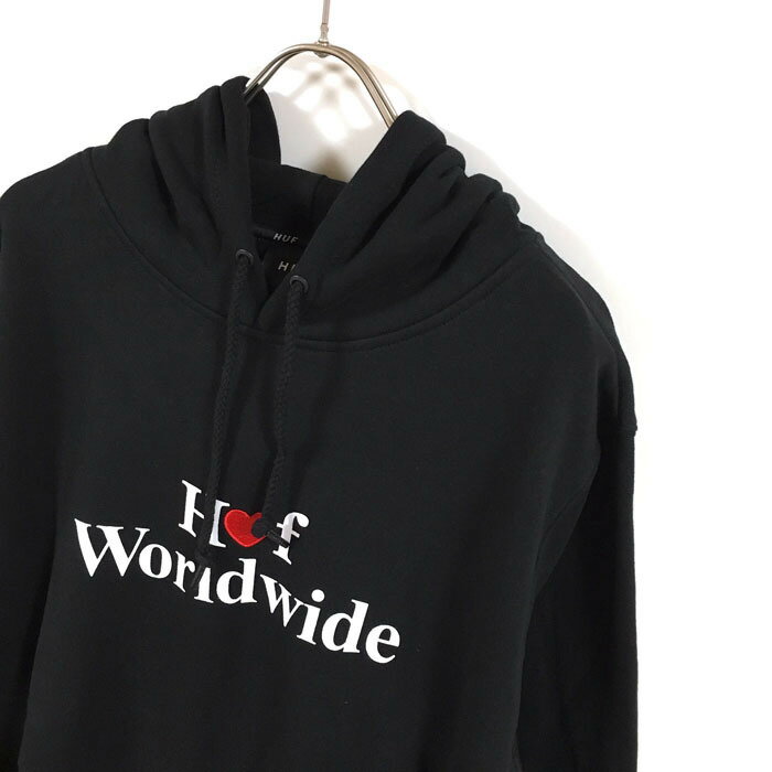 Huf ハフ Love プルオーバー パーカー スウェット 裏起毛 長袖 メンズ 送料無料 ハート 刺繍 ロゴ フード ストリート系 ストリート アパレル ブランド パーカ トレーナー スケーター スケ