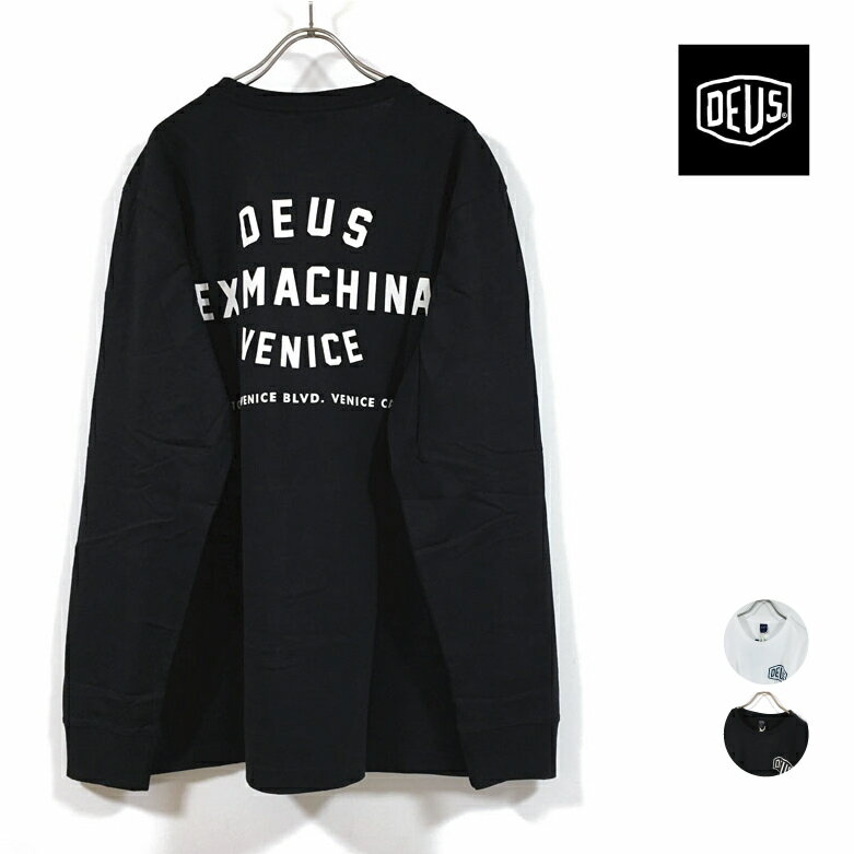 Deus ex machina デウス エクス マキナ VENICE L/S 長袖 Tシャツ メンズ 【 送料無料 】 ロンt ストリート系 ブランド モーターサイクル サーフィン スケートボード スケート スケボー スケーター 白 ホワイト 黒 ブラック M L XL 2XL USサイズ