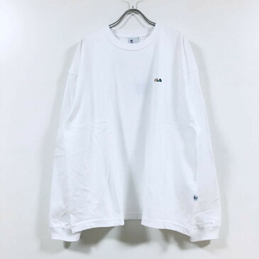 FILA フィラ ビッグシルエット 長袖 Tシャツ 9922 メンズ 【 送料無料 】 オーバーサイズ ビッグtシャツ ロンt クルーネック スポーツ ストリート系 ブランド ファッション カジュアル 白 ホワイト 黒 ブラック イエロー コットン M L XL