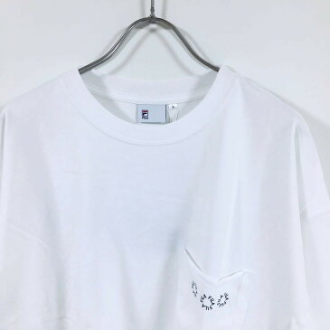 FILA フィラ ビッグシルエット ポケ付き 長袖 Tシャツ 9953 メンズ 【 送料無料 】 プリント オーバーサイズ ビッグtシャツ ロンt クルーネック スポーツ ストリート系 ブランド ファッション カジュアル 白 ホワイト 黒 ブラック イエロー パープル M L XL 2XL