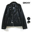 DKNY ダナ キャラン ニューヨーク フェイクレザー ダブル ライダース ジャケット 長袖 メンズ 【 送料無料 】 Donna Karan New York ダナキャランニューヨーク ロングスリーブ アウター ブルゾン モード ストリート系 カジュアル ファッション ブランド 黒 ブラック M L