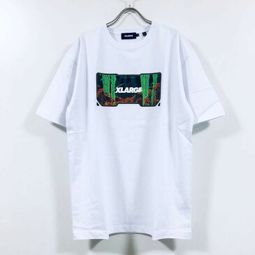 XLARGE エクストララージ HABITAT 半袖 Tシャツ メンズ 【 送料無料 】 ショートスリーブ プリント tshirt ファッション ストリート系 ワーク ヒップホップ hip hop スケートボード スケーター 白 ホワイト 黒 ブラック M L XL