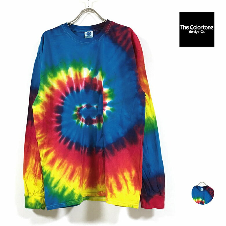 The Colortone J[g[ tie dye long sleeve tee ^C_C  TVc Y y  z 5.3IX  OX[u t Xg[gn JWA t@bV C{[ M L XL