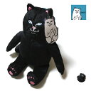 RIP N DIP リップンディップ Lord Jermal Plush Doll ドール 【 送料無料 】 RIPNDIP 猫 ネコ ねこ ぬいぐるみ ストリート系 ファッション スケート スケボー スケートボード メンズ レディース 黒 ブラック ワンサイズ