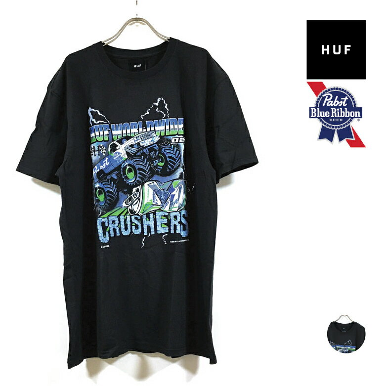 HUF nt ~ Pabst Blue Ribbon puXgu[{ R{ CRUSHERS WASHED  TVc Y y  z hufworldwide CXg vg N[ gbvX Xg[gn AJW Ò t@bV uh XP[^[ Ap black USTCY