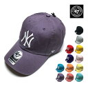 47 Brand フォーティセブン ブランド NY Yankees CLEAN UP 6パネル キャップ ユニセックス 【 送料無料 】 newyork cap ニューヨーク ヤンキース ローキャップ ベースボール 帽子 スポーツ ストリート系 ファッション メンズ レディース