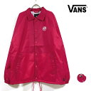 VANS バンズ TORREY コーチ ジャケット 長袖 メンズ 【 送料無料 】 ヴァンズ ロゴ プリント coach jacket ブルゾン アウター トップス スケボー ブランド スケートボード アパレル アメカジ ストリート系 スケーター ファッション ピンク USサイズ