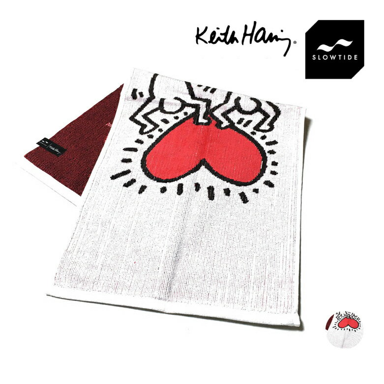 SLOWTIDE スロウタイド Keith Haring キースヘリング FITNESS TOWEL フィットネス タオル ユニセックス 【 送料無料 】 ストリート系 スポーツ ファッション メンズ レディース 白 ホワイト wh…