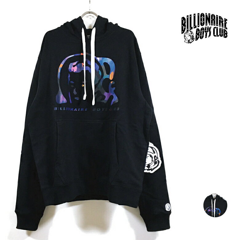 BILLIONAIRE BOYS CLUB ビリオネア ボーイズ クラブ BB MISSION COMMAND HOODIE パーカー 長袖 メンズ 【 送料無料 】 BBC フード スウェット トレーナー ストリート系 ブランド ヒップホップ hiphop スケーター ファッション 黒 ブラック black M L XL USサイズ