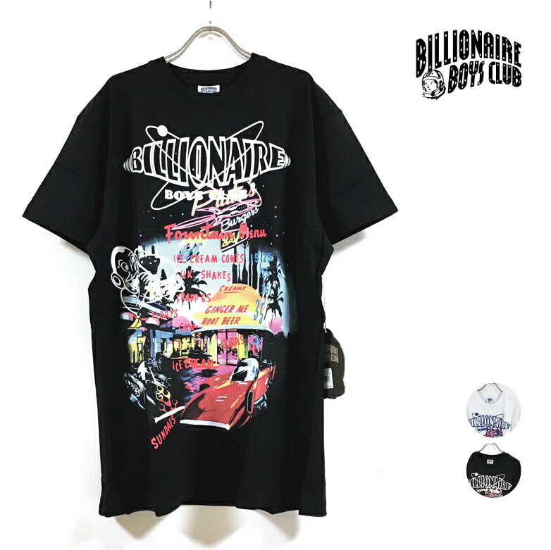 BILLIONAIRE BOYS CLUB ビリオネア ボーイズ クラブ BB SHAKES 半袖 Tシャツ メンズ  BBC tshirt ショートスリーブ トップス ストリート系 ブランド アパレル ヒップホップ hiphop ファッション 白 ホワイト 黒 ブラック M L XL USサイズ