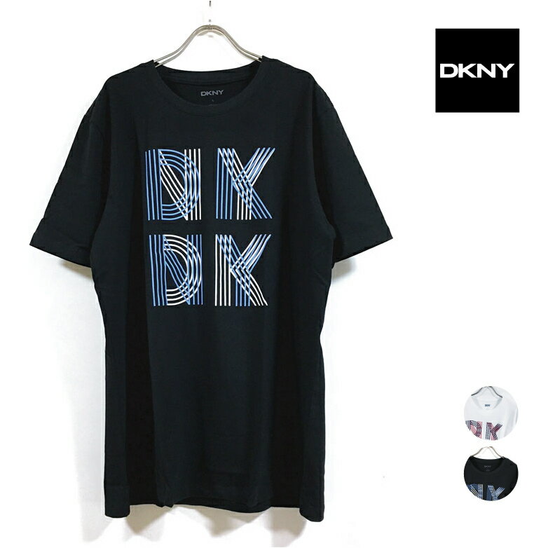 DKNY ダナ キャラン ニューヨーク MIAMI 半袖 Tシャツ DK00GT103 メンズ 【 送料無料 】 Donna Karan New York ダナキャランニューヨーク ロゴ プリント トップス アメカジ ストリート系 ファッション ブランド 白 ホワイト 黒 ブラック S M L XL 2XL USサイズ