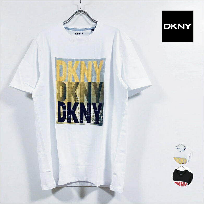 DKNY ダナ キャラン ニューヨーク MALET 半袖 Tシャツ DK22GT741 メンズ  donna karan newyork ディーケーエヌワイ tee tshirt トップス アメカジ ストリート系 ファッション 白 ホワイト 黒 …