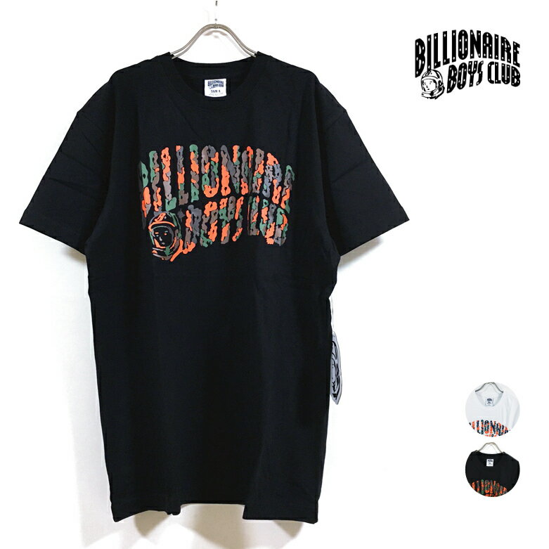 BILLIONAIRE BOYS CLUB ビリオネア ボーイズ クラブ BB CAMO ARCH 半袖 Tシャツ メンズ 【 送料無料 】 BBC 迷彩 カモ ロゴ プリント tshirt ストリート系 ブランド ヒップホップ hiphop スケーター ファッション 白 ホワイト white 黒 ブラック black USサイズ