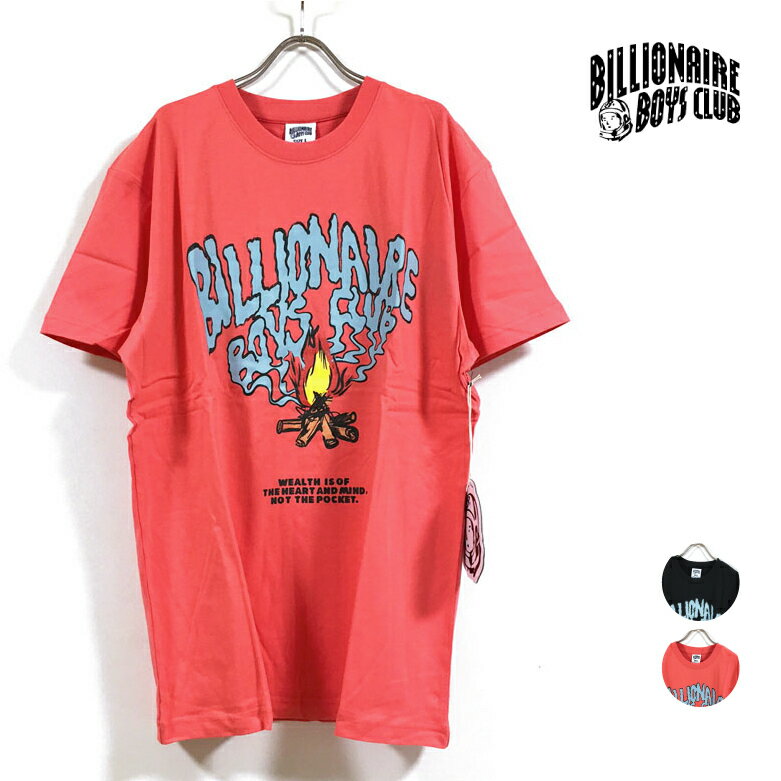 BILLIONAIRE BOYS CLUB ビリオネア ボーイズ クラブ BB SMOKE 半袖 Tシャツ メンズ 【 送料無料 】 BBC プリント クルーネック tshirt ストリート系 ヒップホップ スケーター ファッション アパレル インポート ブランド 黒 ブラック black ピンク pink M L XL USサイズ