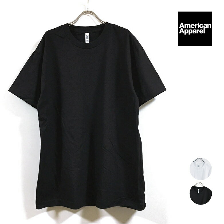 American Apparel ꥫ󥢥ѥ 6.0oz T Ⱦµ ̵   ̵  ᥢ åȥ 硼ȥ꡼ 롼ͥå ȥåץ ȥ꡼ȷ ᥫ եå  ۥ磻 white  ֥å black S M L XL 2XL US