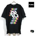 FUBU tu PRINTED TEE  TVc F12TE98 Y y  z N[ V[gX[u S vg hJ gbvX tshirt wear Xg[gn qbvzbv t@bV  ubN black M L XL USTCY