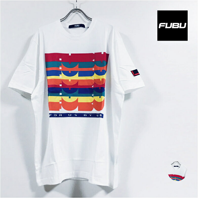 FUBU tu PRINTED TEE  TVc F12TE41 Y y  z S vg tshirt gbvX Xg[gn Bn qbvzbv R[f t@bV street hiphop fashion  zCg white M L XL USTCY