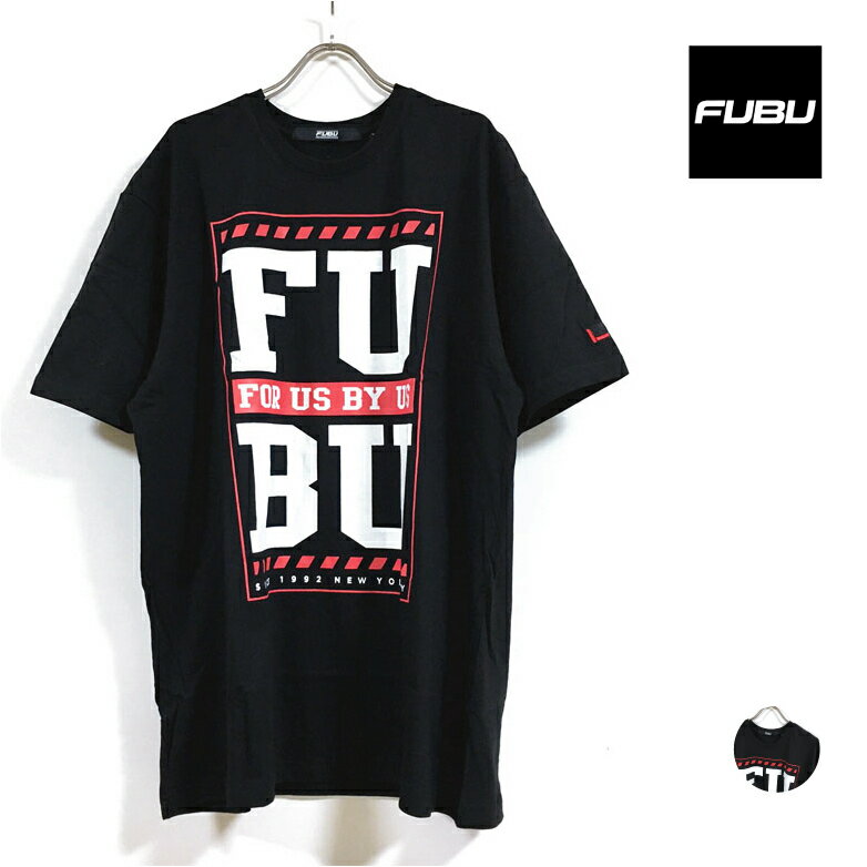 FUBU tu PRINTED TEE  TVc F12TE43 Y y  z N[lbN S vg tshirt gbvX Xg[gn Bn qbvzbv t@bV USA clothing  ubN black M L XL USTCY