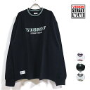 VISION STREET WEAR ヴィジョン ストリート ウェア リブライン 刺繍 ビッグシルエット 長袖 Tシャツ メンズ 【 送料無料 】 ロゴ ロンt tee tshirt ビッグtシャツ ストリート系 スケーター ファッション アパレル ホワイト ブラック グレー M L XL オーバーサイズ