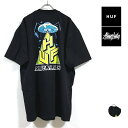 HUF ハフ × ALIENLABS エイリアンラボ コラボ TT 半袖 Tシャツ メンズ 【 送料無料 】 hufworldwide トップス ストリート系 スケーター ヒップホップ ファッション street fashion 黒 ブラック black M L XL 2XL USサイズ