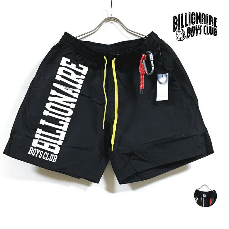 BILLIONAIRE BOYS CLUB ビリオネア ボーイズ クラブ BB FARI SHORT ショーツ メンズ 【 送料無料 】 カラビナ付き BBC ナイロン ショート ハーフ パンツ ストリート系 ヒップホップ B系 スケーター ファッション インポート ブランド 黒 ブラック black M L XL USサイズ