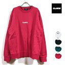 XLARGE エクストララージ EMBROIDERY STANDARD LOGO CREWNECK SWEAT スウェット 長袖 メンズ 【 送料無料 】 ロゴ 刺繍 クルーネック トレーナー ストリート系 ワーク ヒップホップ スケーター ファッション 白 ホワイト 黒 ブラック 緑 グリーン ピンク M L XL サイズ