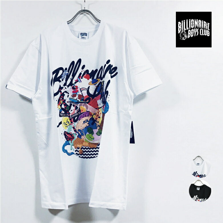 BILLIONAIRE BOYS CLUB ビリオネア ボーイズ クラブ BB EPIC SUNDAE 半袖 Tシャツ メンズ 【 送料無料 】 BBC クルーネック tshirt tee ストリート系 ヒップホップ スケーター ファッション インポート アパレル 白 ホワイト 黒 ブラック USサイズ