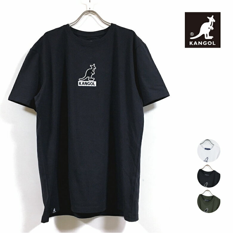 KANGOL カンゴール EMBROIDERY TEE 半袖 Tシャツ K906L メンズ 【 送料無料 】 クルーネック ロゴ 刺繍 トップス ストリート系 インポート ファッション ホワイト ブラック S M L XL USサイズ