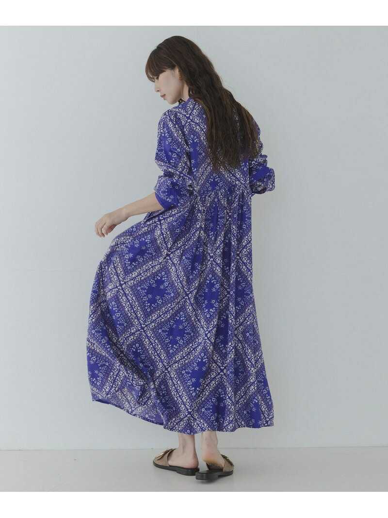 【SALE／30 OFF】パネル柄プリントワンピース Sonny Label サニーレーベル ワンピース ドレス ワンピース ブラック ブルー【RBA_E】【送料無料】 Rakuten Fashion
