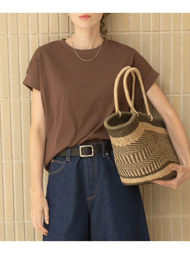 乐天商城 - UVカットクールタッチフレンチTシャツ Sonny Label サニーレーベル トップス カットソー・Tシャツ ブルー ブラック ブラウン ホワイト【送料無料】[Rakuten Fashion]