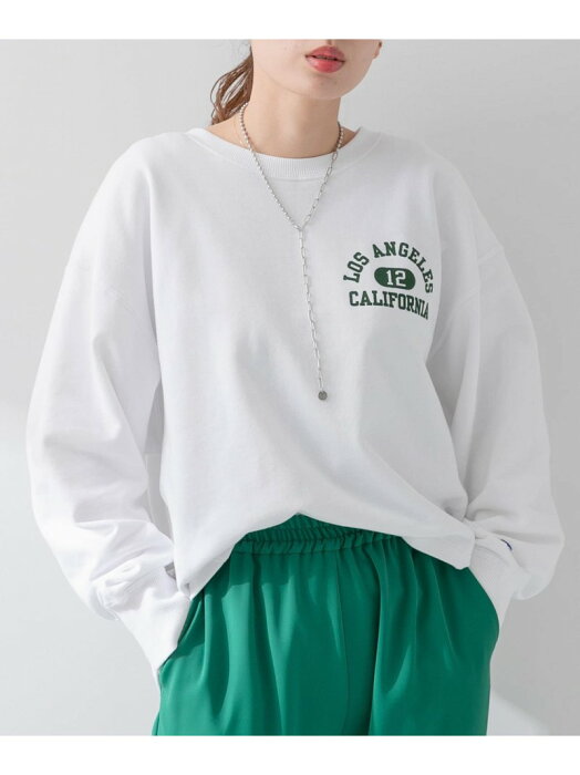 【SALE／20%OFF】『別注』Champion*Sonny Label ロゴプリントスェット Sonny Label サニーレーベル カットソー スウェット ホワイト グレー ブラック ブルー【RBA_E】【送料無料】[Rakuten Fashion]