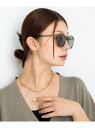 FEEL LIFE ボストンカラーサングラス Sonny Label サニーレーベル ファッション雑貨 メガネ カーキグリーン ブラウン[Rakuten Fas...