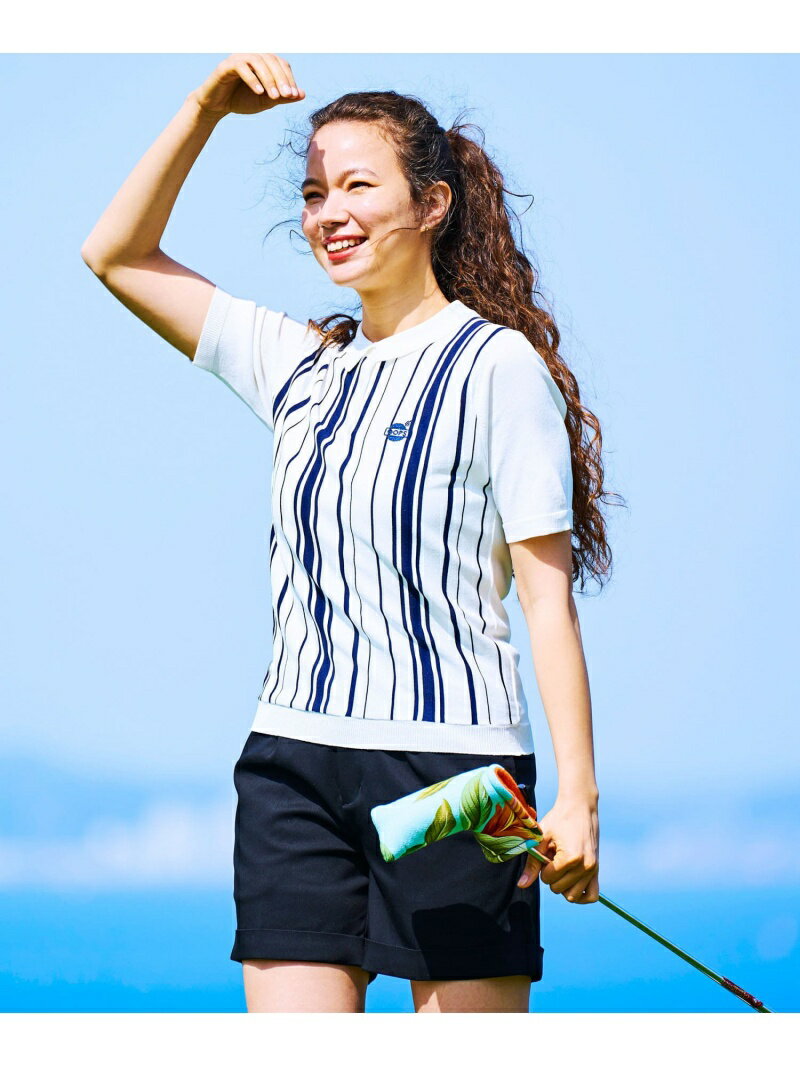 【SALE/50%OFF】OOPS ストライプ半袖ポロシャツ Sonny Label サニーレーベル トップス ポロシャツ ホワイト【RBA_E】【送料無料】[...