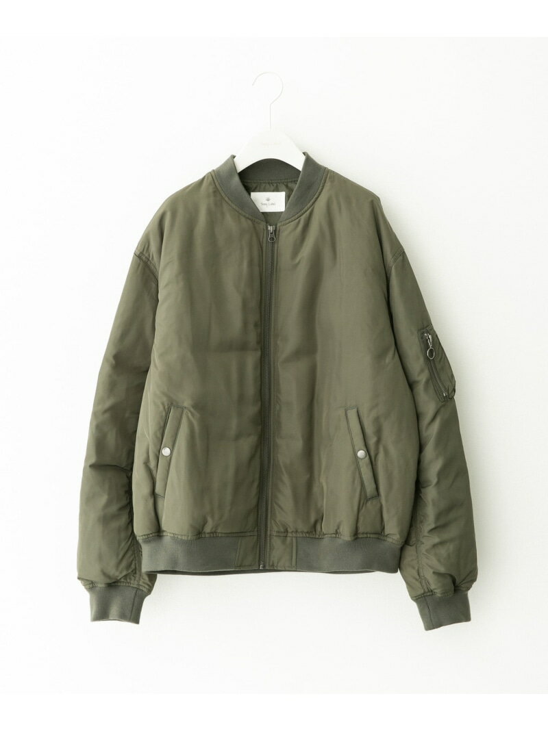 FELLEX中綿MA-1ブルゾン Sonny Label サニーレーベル ジャケット・アウター MA-1 カーキグリーン ブラック【送料無料】[Rakuten Fashion]のサムネイル