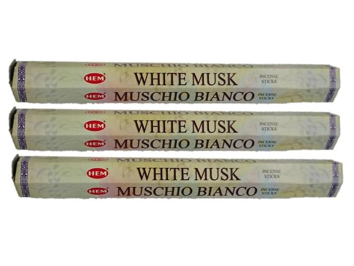 5のつく日はポイント10倍!!インドHEM社のお香☆ホワイトムスク☆アジアン雑貨インセンス 20本入り×3箱セットお香スティックアジアン雑貨 香りを楽しむ芳香剤...