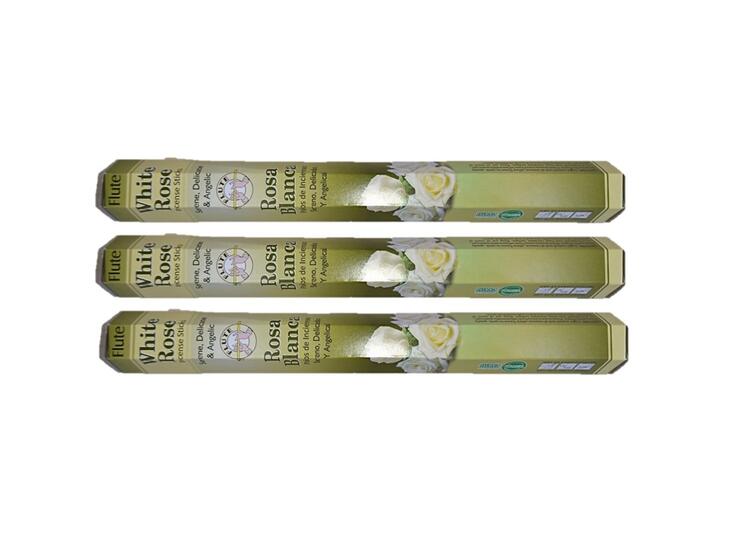 5のつく日はポイント10倍！！★インドFluteのお香★☆ホワイトローズ☆インセンス 20本入り×3箱セットお香..