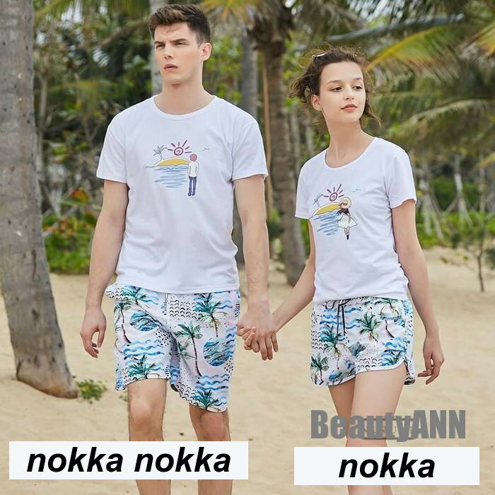 新生活 海パン 水着 メンズ レディース サーフパンツ 植物柄 海水パンツ サーフショーツ ショートパンツ ハーフパンツ 短パン プレゼント ギフト