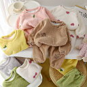 ルームウェア 上下セット もこもこ ベビー服 セットアップ キッズ 冬着 女の子 男の子 防寒 暖かい 子供服 ジュニア 赤ちゃん トップス 長袖 ロングパンツ 部屋着 パジャマ おしゃれ 可愛い 誕生日 プレゼント 90cm 100cm 110cm 120cm 130cm 140cm 150cm(4)