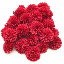 造花 ピンポンマム 菊 花のみ 6センチ 50個 (レッド)