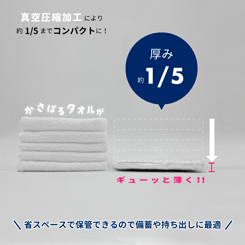 災害用タオル 5枚組 フェイスタオル 約34×82cm プラスタオル 日本製 国産 圧縮タオル 防災用品 災害対策 非常用 防災グッズ 備蓄 地震 事故 応急処置 綿100％ コンパクト かさばらないタオル 省スペース 5枚入り まとめ買い 40セット