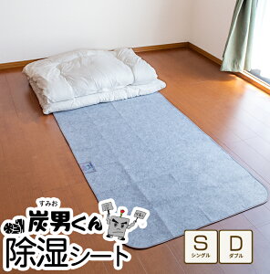 【28％OFF】洗える 除湿シート（備長炭入り） シングル 90×180cm グレー 除湿マット 結露防止 湿気対策 寝汗対策 防ダニ 防カビ 消臭 防臭 丸洗い可能 結露防止シート ウォッシャブル 湿気取りシート 除湿シーツ 脱臭 炭男 すみお 1727