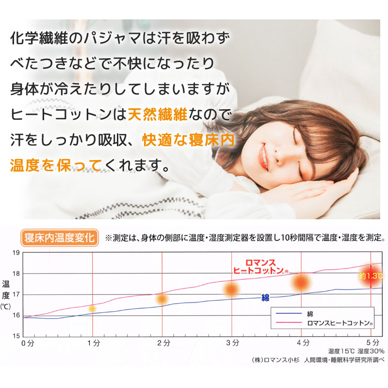 パジャマ レディース ヒートコットン あったか...の紹介画像3