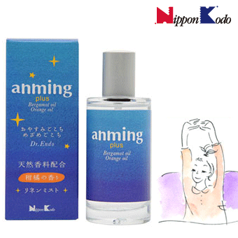 眠りの香り anming plus (アンミングプラス)　リネンミスト 50ml 日本香堂　ピローミスト