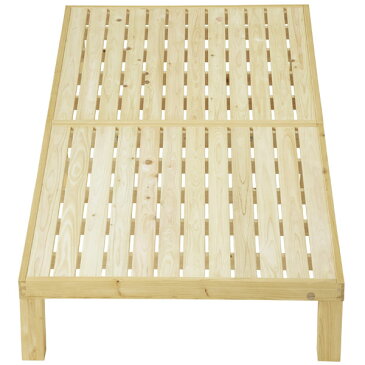 Homecoming ひのきのすのこベッド セミダブル NB01M-HKN ひのき無垢ベッドSD120×200×30cm【送料無料】お客様組立品