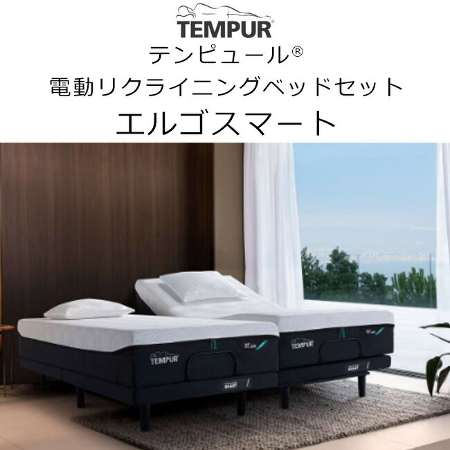 【組立設置付き】テンピュール エルゴスマート 電動リクライニングベッド + テンピュールマットレスセットTempur Ergo Smart 配送設置品 ゼロジ― ZeroG AI搭載